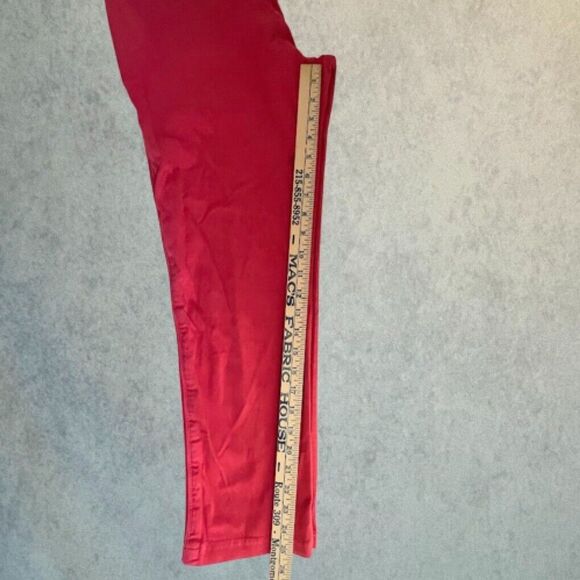 Pistola Womens Jeans Pink High Rise Utility Crop Straight Super Stretch Size 30 - Picture 15 of 16